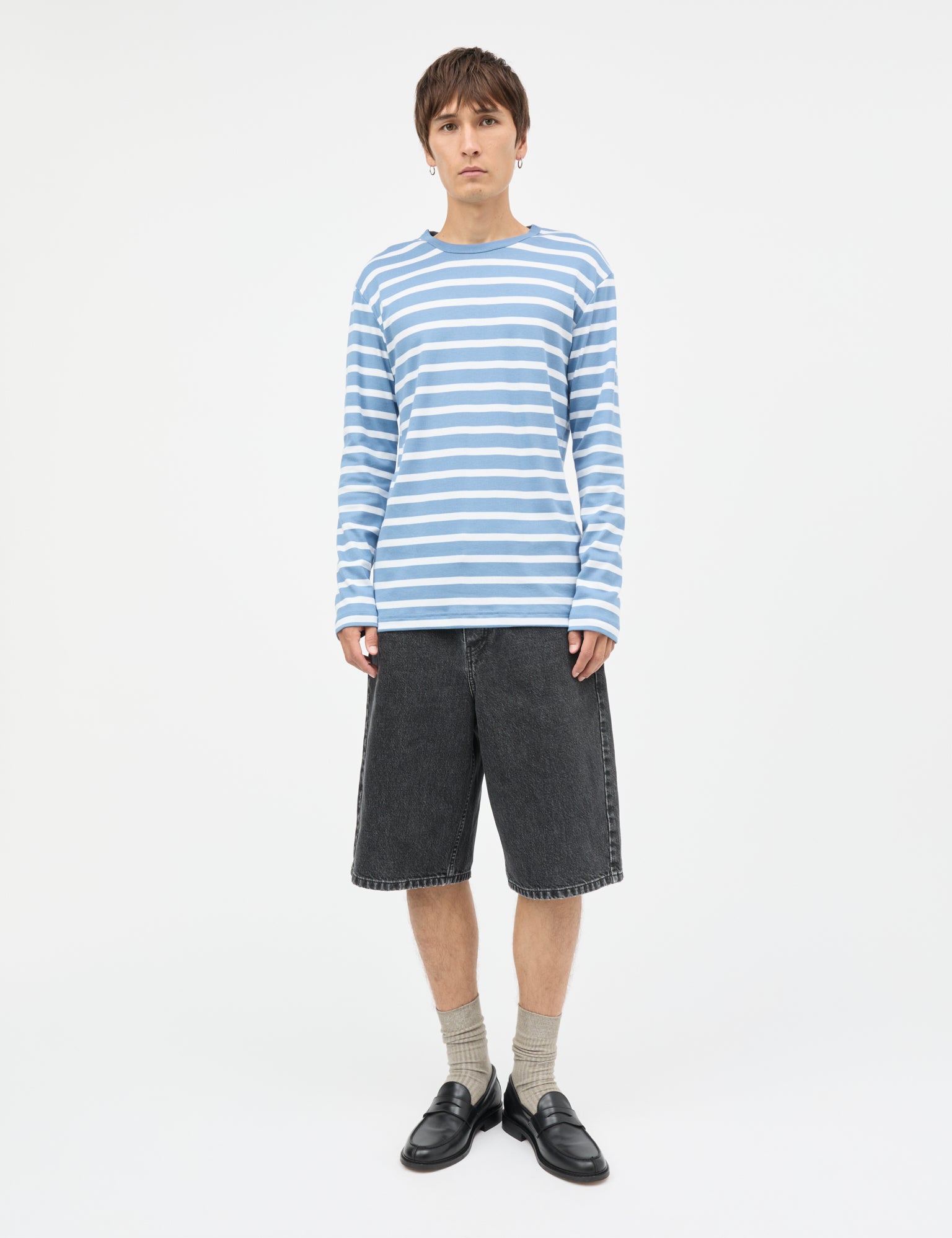 Arizona Black Denim Hannes Shorts, Black Grey Stone Wash – MADS