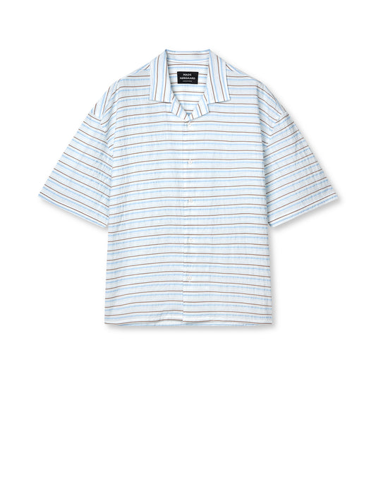 Stelo Resort Big Shirt, White/Cashmere Blue/Plaza Taup