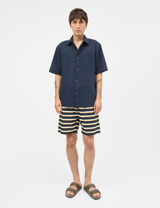 Grida Cotton Victor Shirt SS, Sky Captain