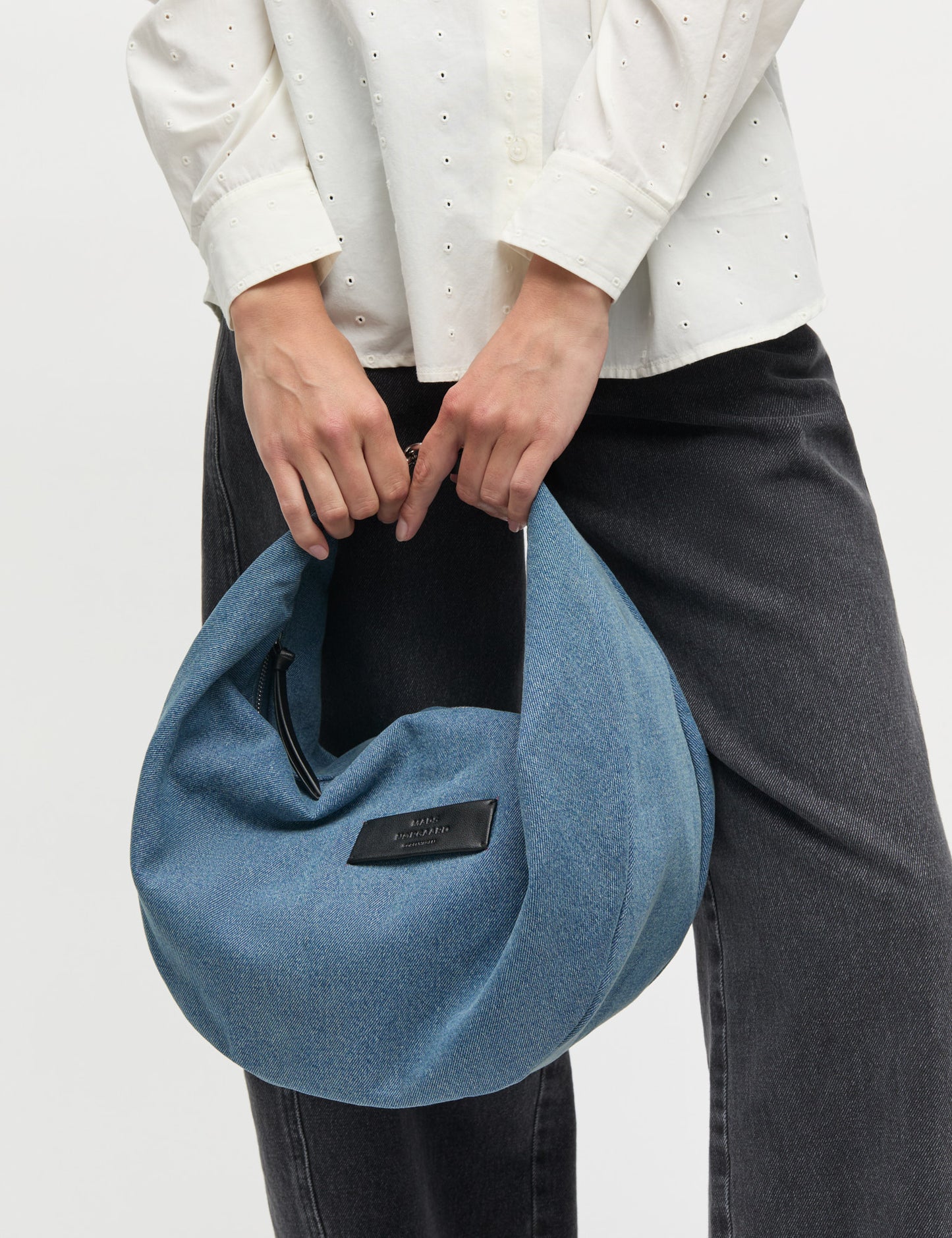 Denimi Morrigan Crossbody Bag, Washed Blue