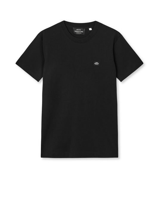 Cotton Jersey Frode Patch Tee, Black