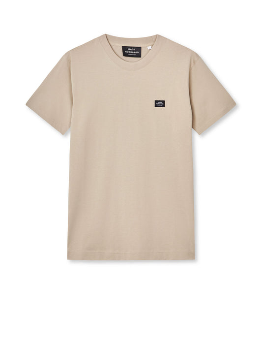 Cotton Jersey Frode Patch Tee, Plaza Taupe