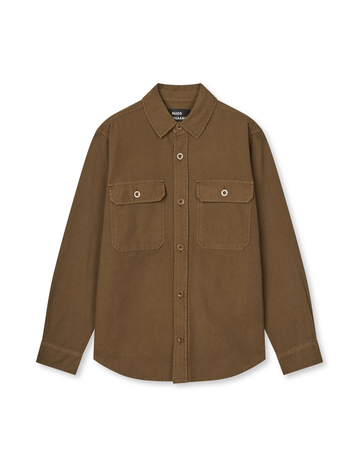 Dyed Canvas Skyler Shirt FAV, Cocoa