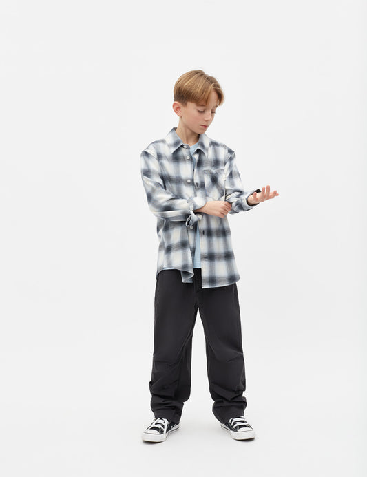 Flannel Check Svano Shirt, Sky Captain CH.