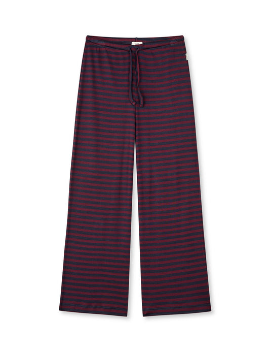 2x2 Cotton Stripe Verona Pants, Sky Captain/Winetasting