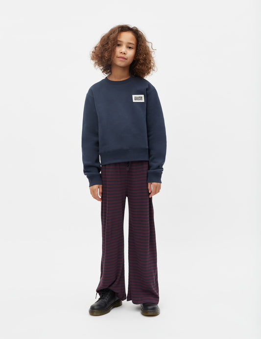 2x2 Cotton Stripe Verona Pants, Sky Captain/Winetasting