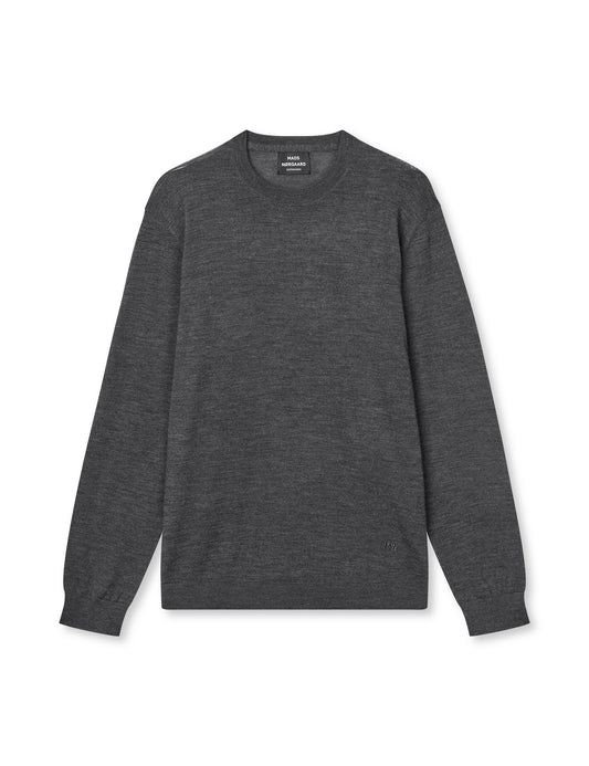 Merino Wool Karsten Knit, Charcoal Melange