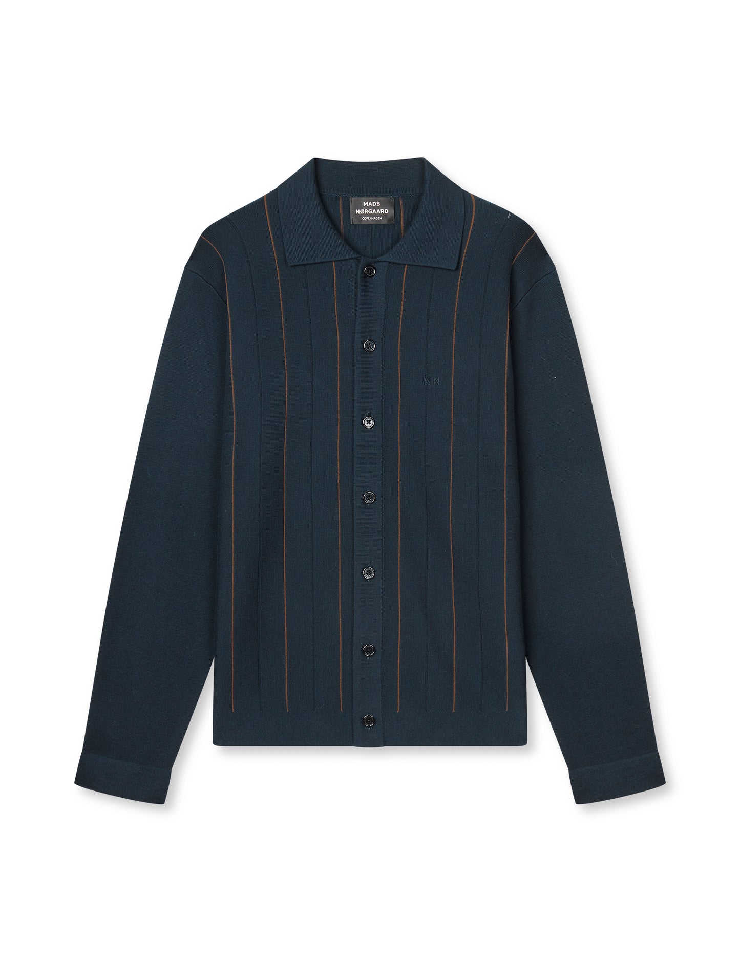 Classy Brando Polo LS Knit, Sky Captain