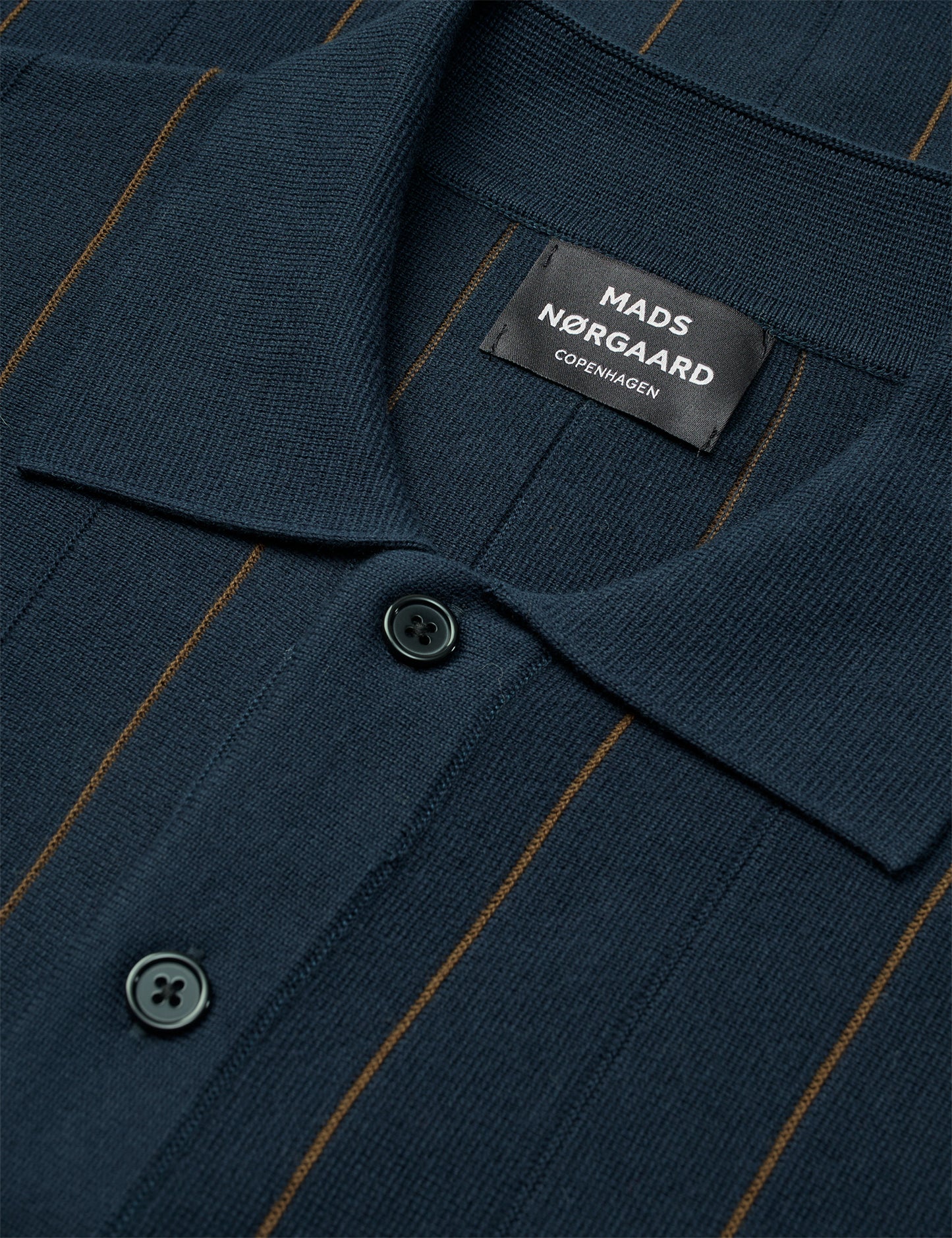 Classy Brando Polo LS Knit, Sky Captain
