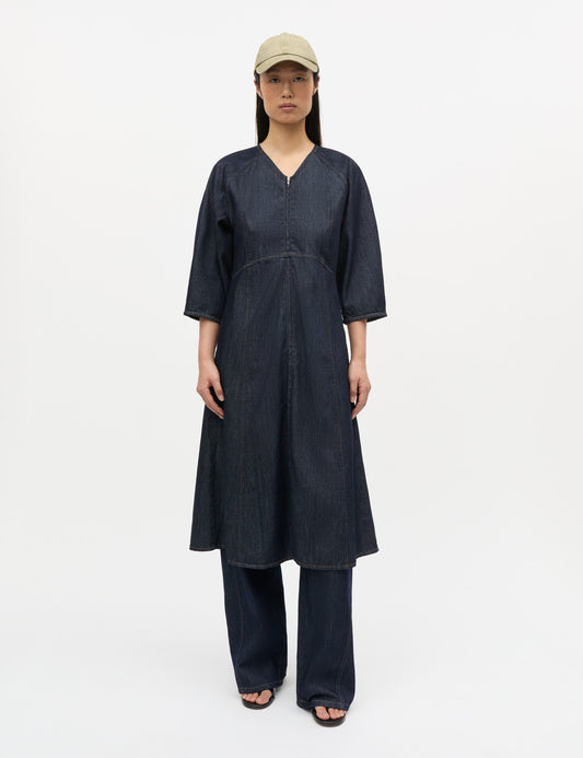 Cosy Denim Gudrun Dress, Rinse