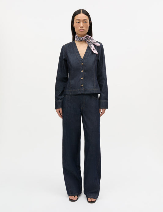 Cosy Denim Maya Shirt, Rinse
