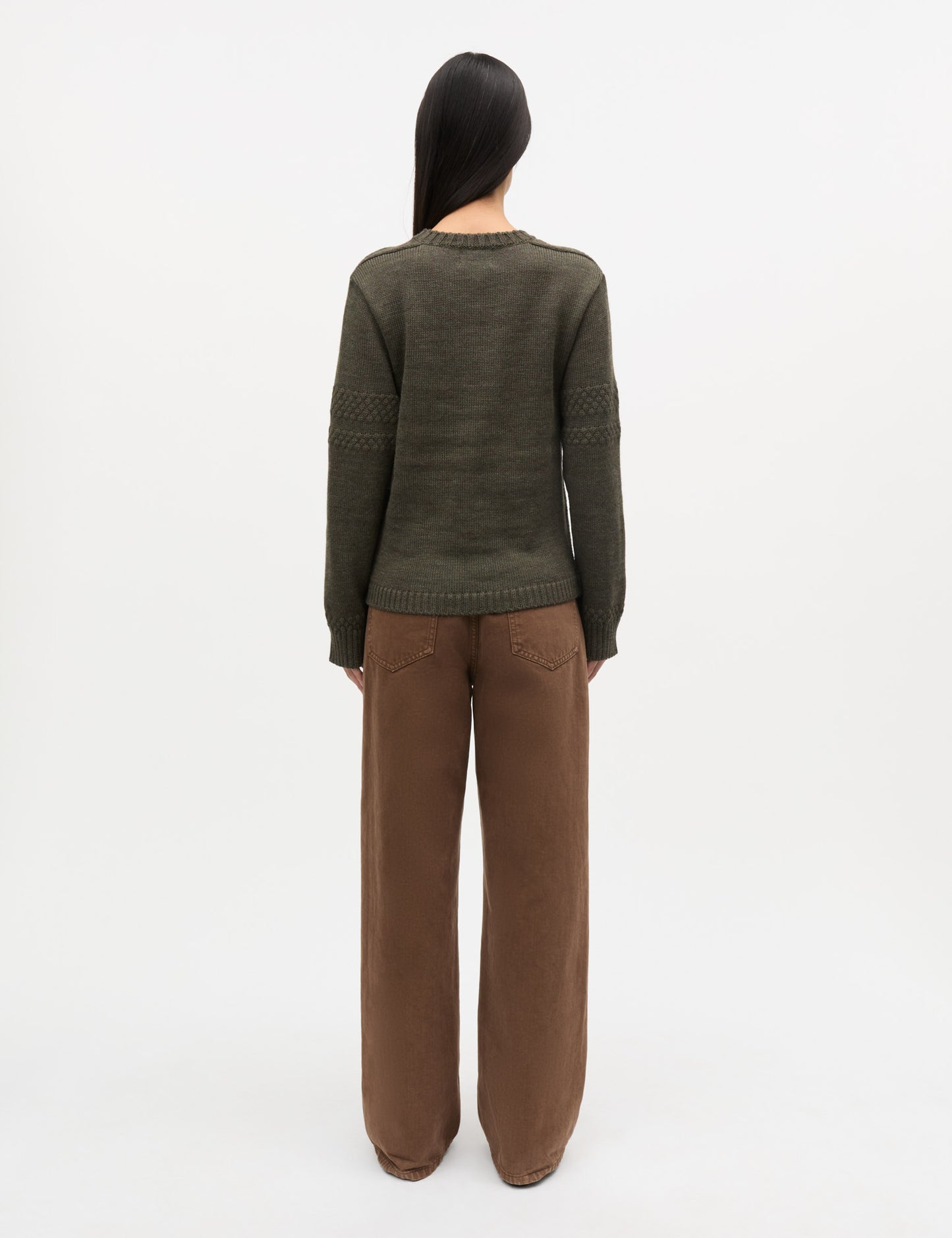 Wool Karoline Sweater, Tarmac Melange