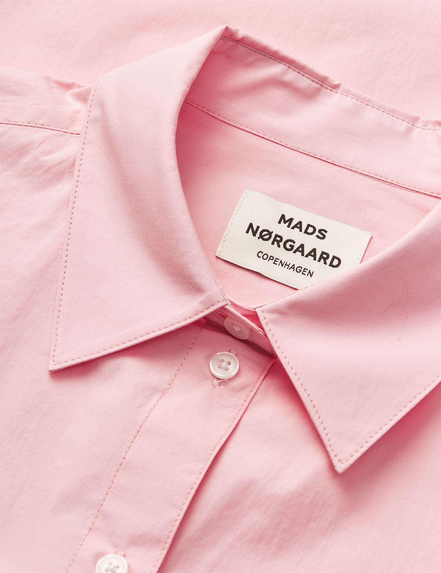 Peach Poplin Shelly Shirt, Fairy Tale Pink