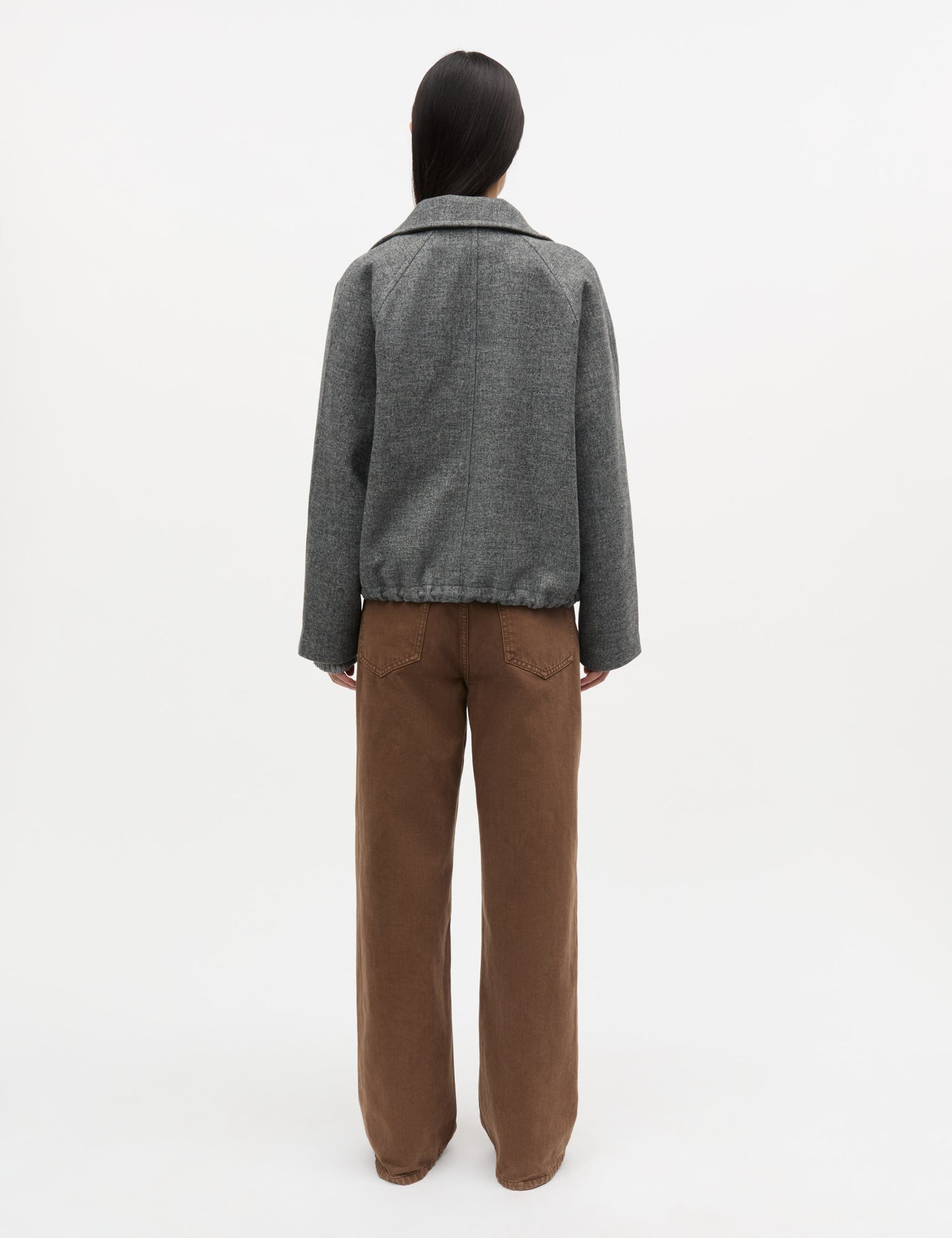 Bond Wool Lotta Jacket, Dark Grey Melange