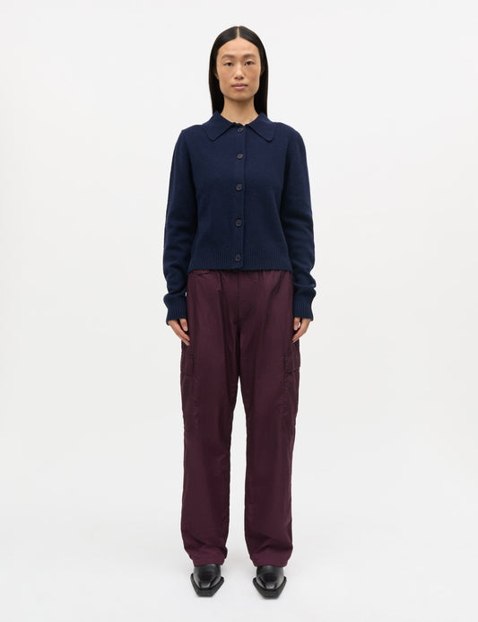Yota Knit Katrine Cardigan, Parisian Night/Black