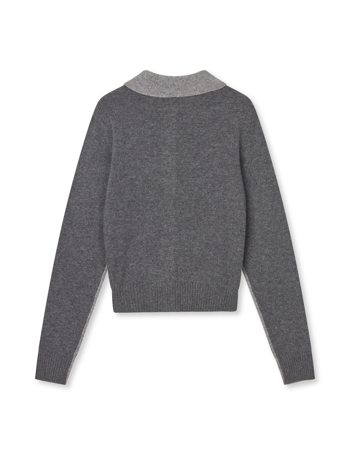 Yota Knit Katrine Cardigan, Light Grey Melange/Dark Grey M