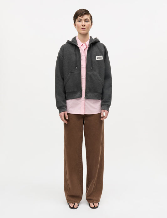 Standard Bobo Hood Sweatshirt, Dark Grey Melange