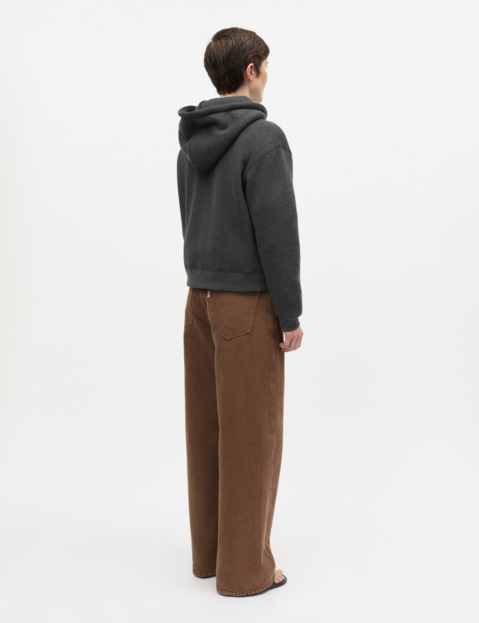 Standard Bobo Hood Sweatshirt, Dark Grey Melange – MADS NØRGAARD