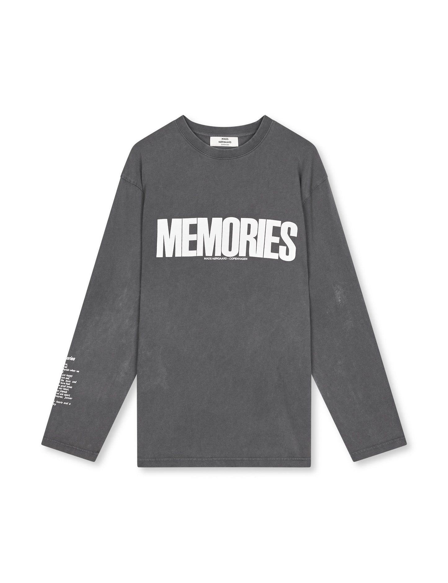 Cotton Jersey Jerry Tee LS, Washed Black