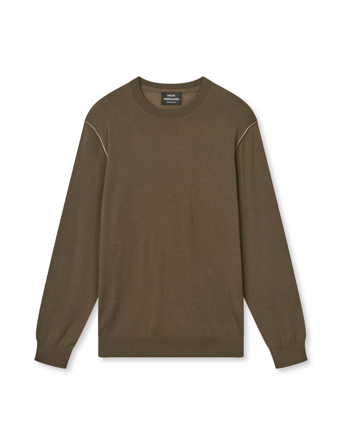 Merino Wool Contrast Jules Knit, Tarmac