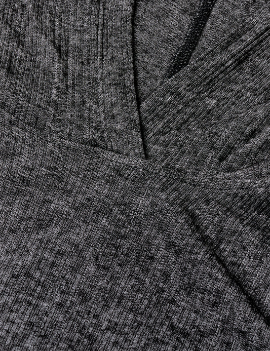 Point Wool Tutti Hood, Dark Grey Melange