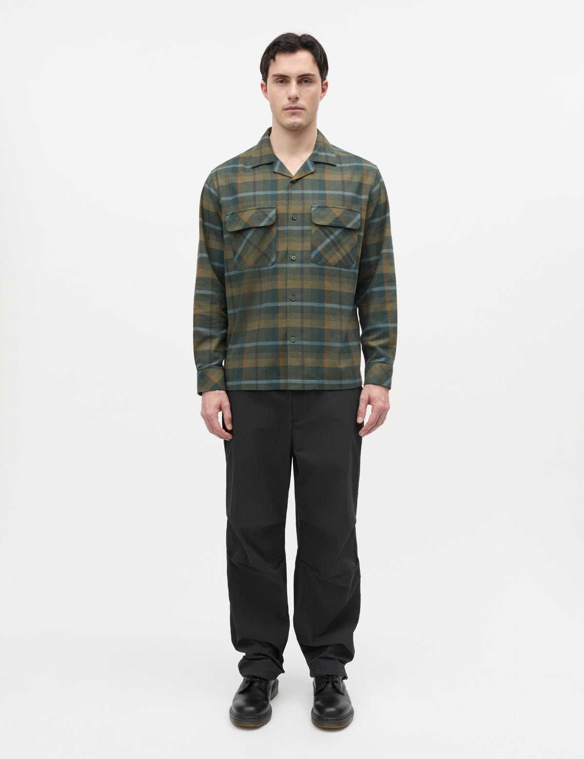 Brushed Flannel Luke Shirt CH, Tarmac Check