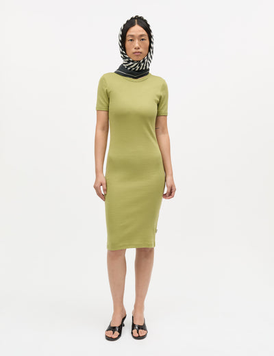 Grace Jersey July Dress, Green Olive