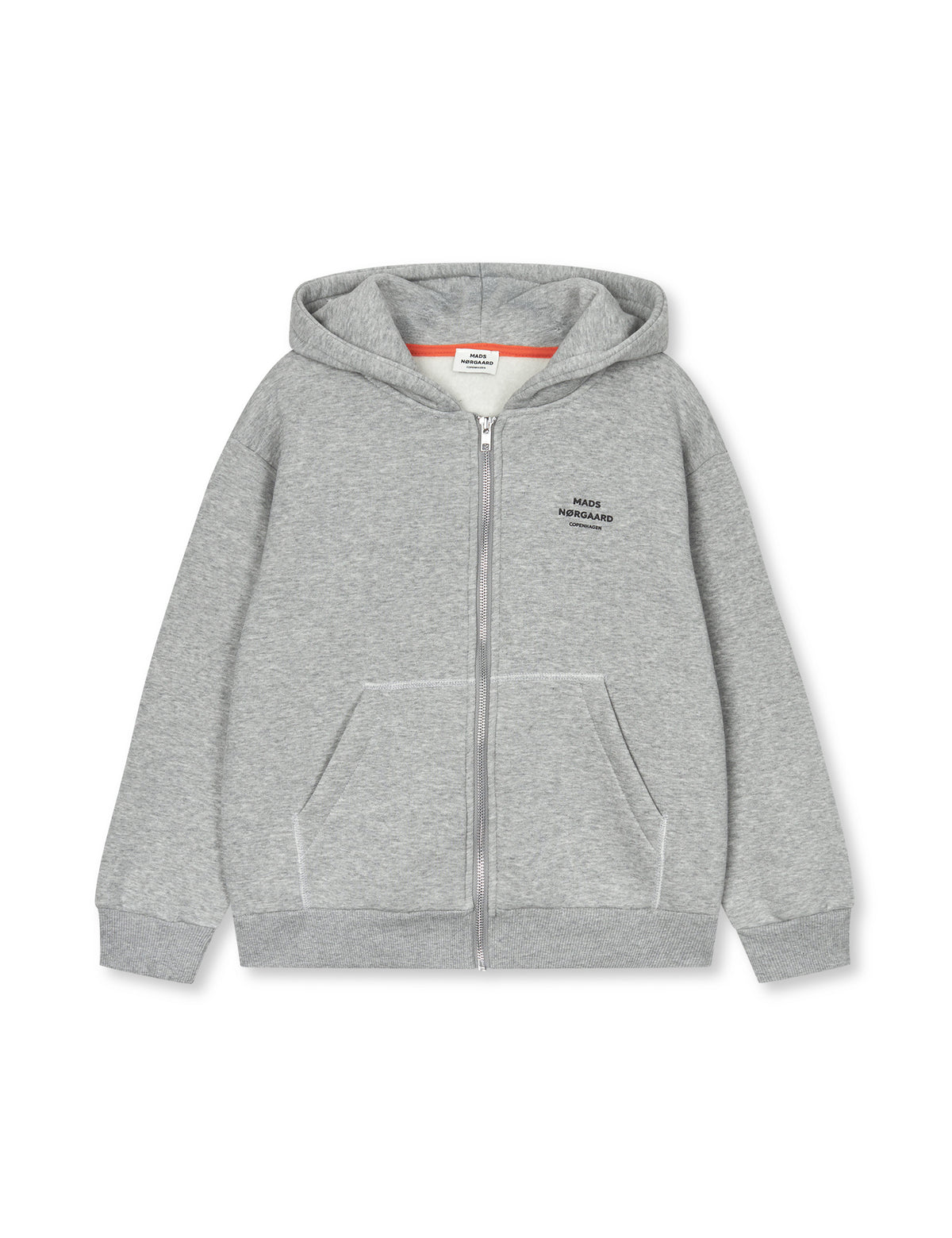 Mix Sweat N Sonan Zip Hoodie, Grey Melange
