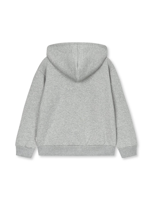 Mix Sweat N Sonan Zip Hoodie, Grey Melange
