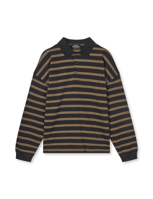 Light Terry Polo Sweat ST., Tarmac/Black ST.