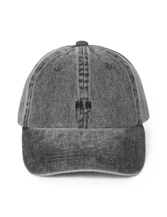 Washed Cotton Twill Coal Cap, Black