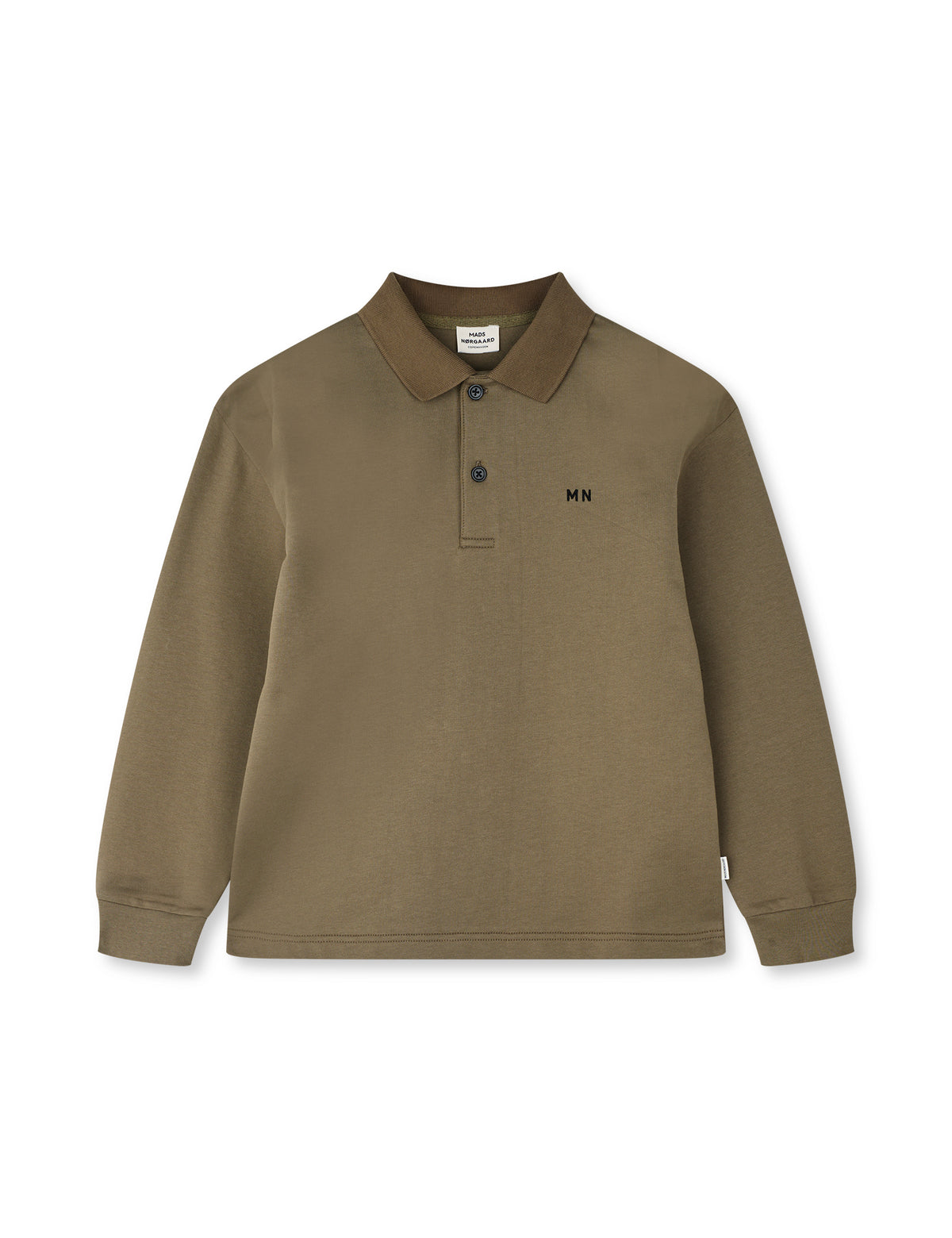 Light Terry Jan Polo L/S, Tarmac