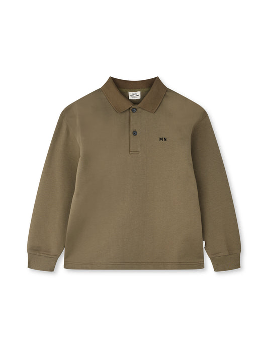 Light Terry Jan Polo L/S, Tarmac