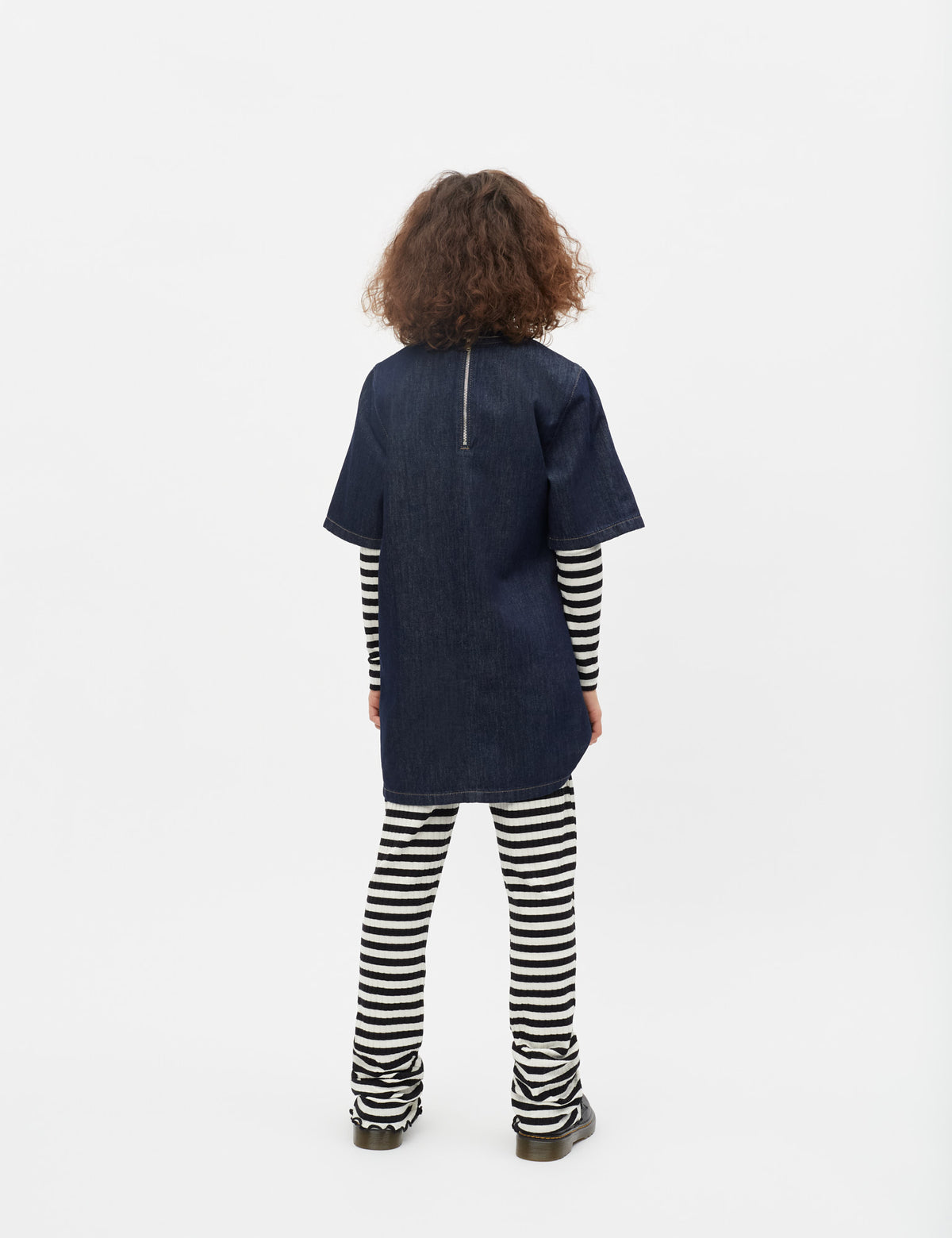 Cosy Denim Dolly Dress, Rinse