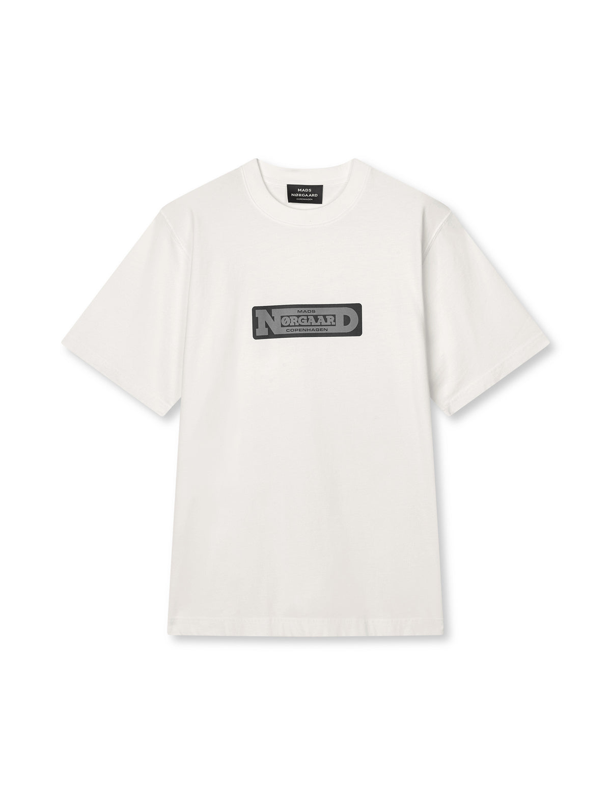 Cotton Jersey Print Frode Tee, White
