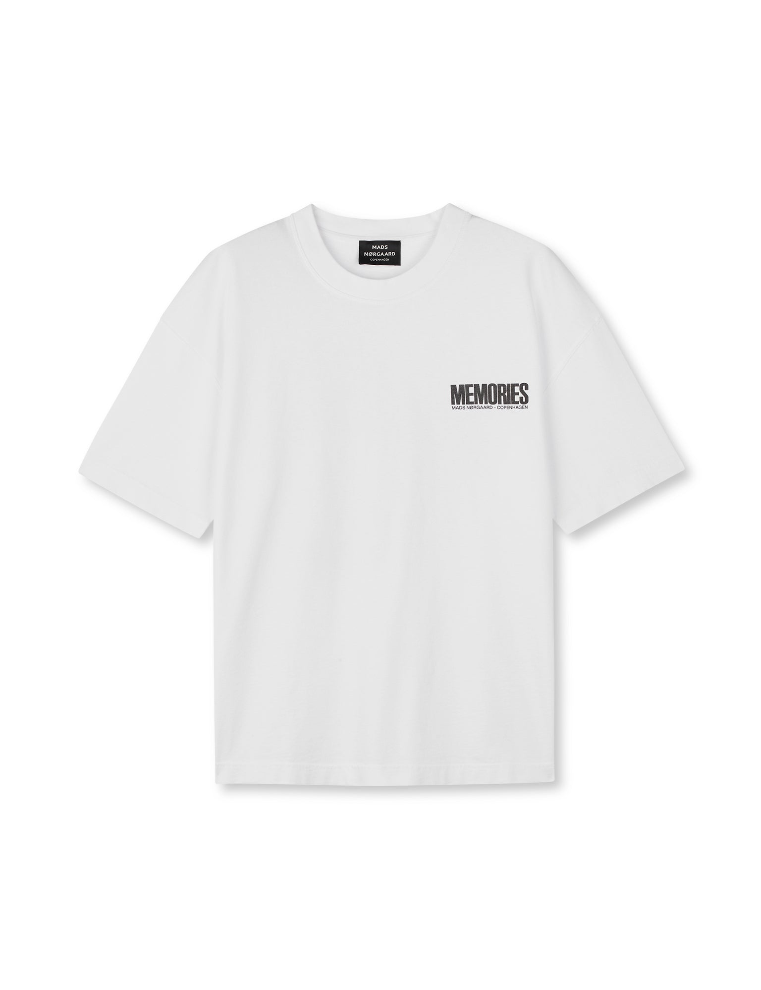 Open-End Dye Big Flower Tee, White – MADS NØRGAARD – COPENHAGEN