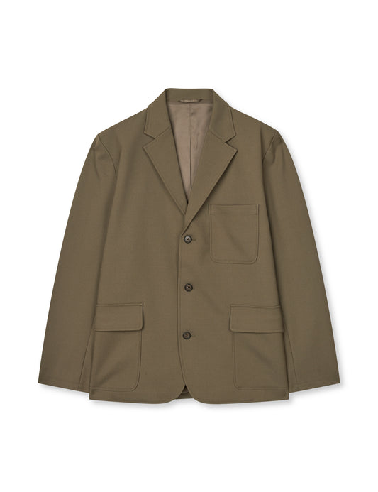 Super Twill Louis Blazer Jacket, Tarmac