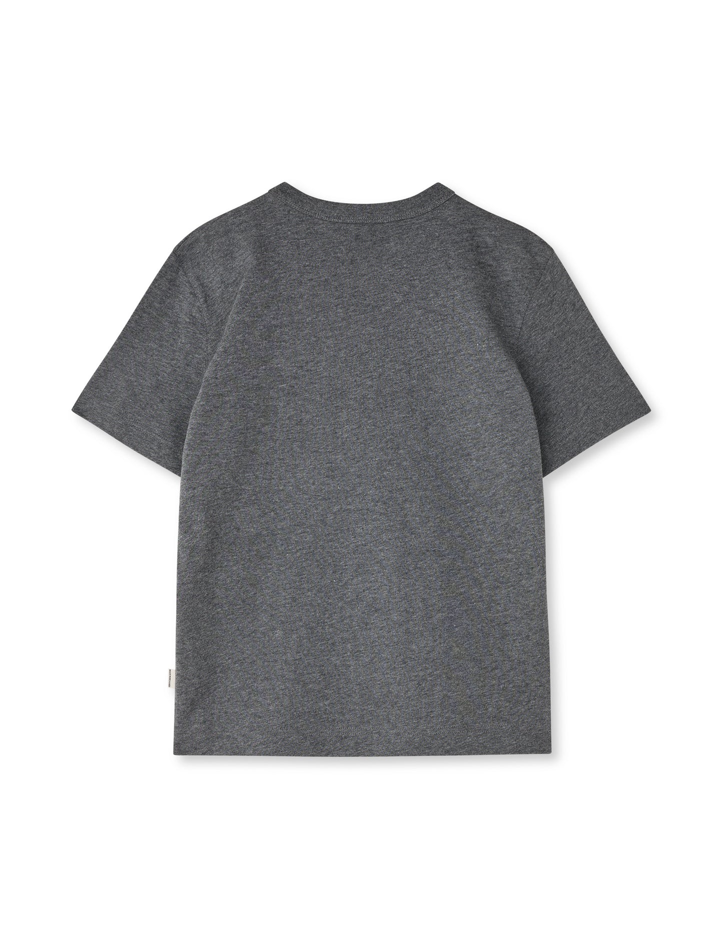 Cotton Jersey Theo Tee, Dark Grey Melange