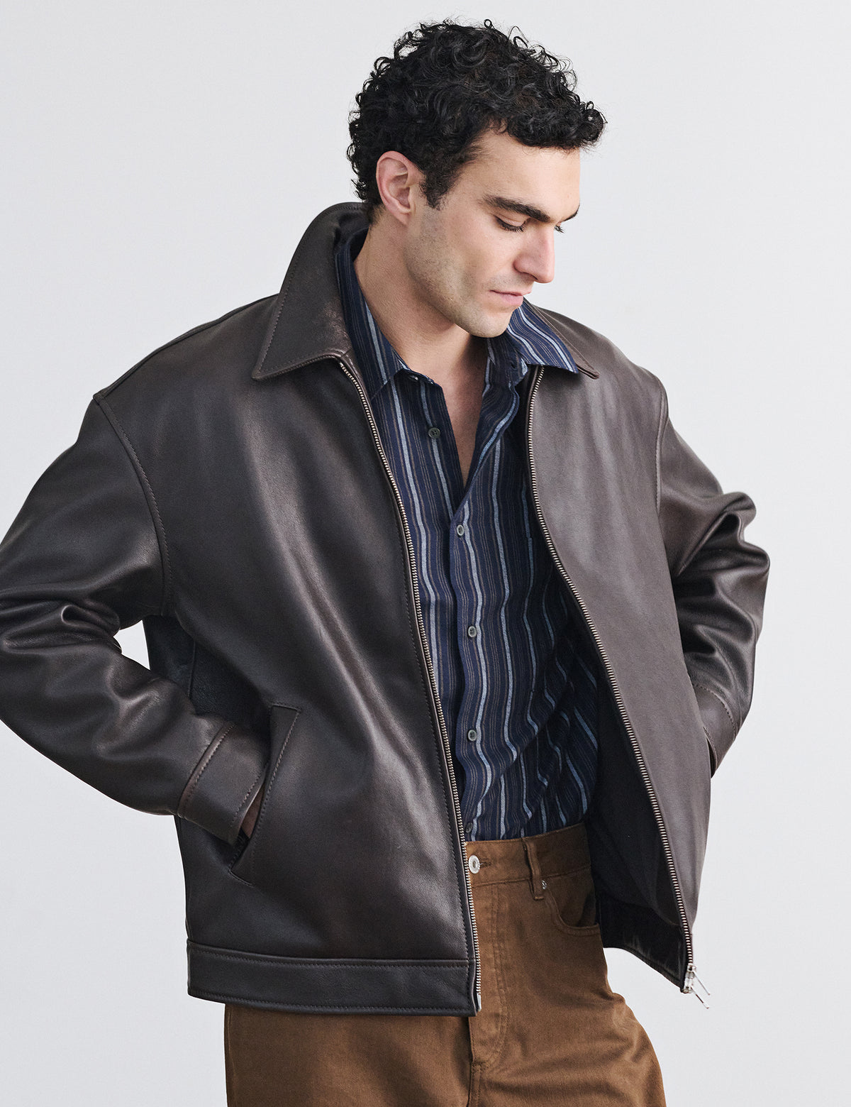 Rider Leather Norton Jacket, Brown
