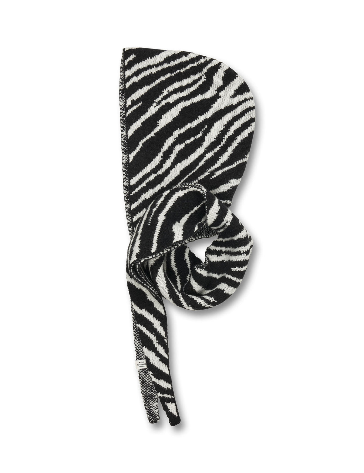 One Wool Frika Zebra Hooded Scarf, Zebra