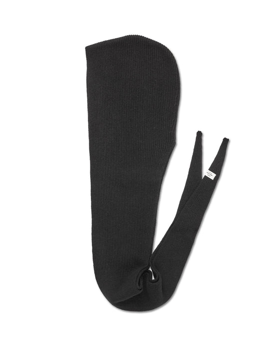 One Wool Frika Hooded Scarf, Black