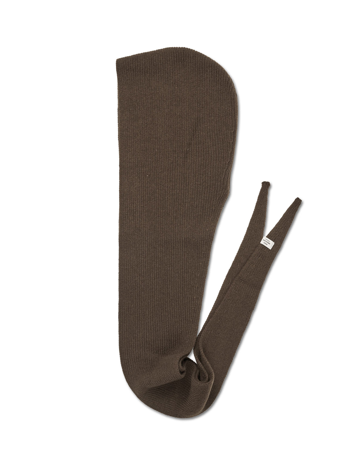 One Wool Frika Hooded Scarf, Turkish Coffee