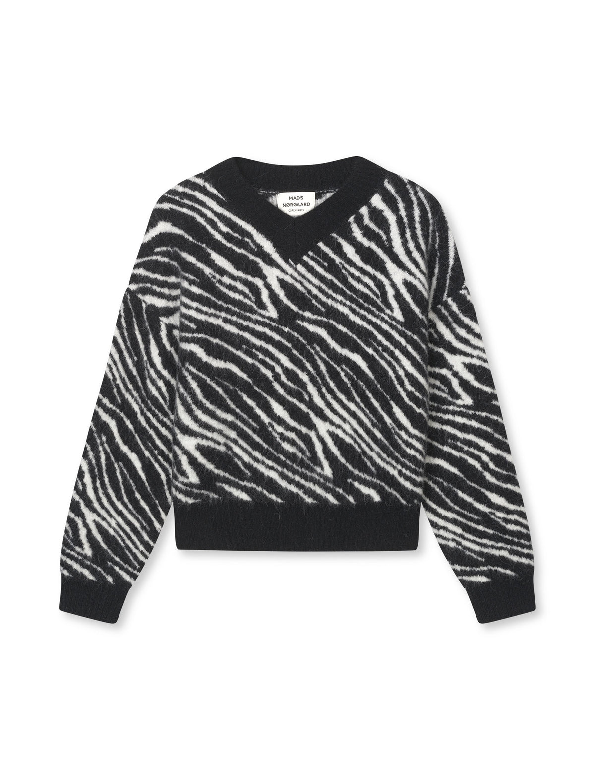 Alpaca Wool Esther Zebra Knit, Zebra