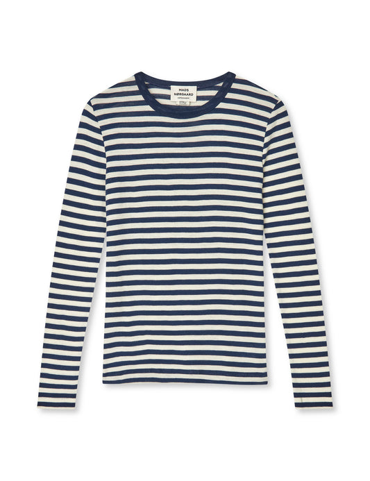 Fine Wool Sharon Knit, Sky Captain/Vanilla Ice