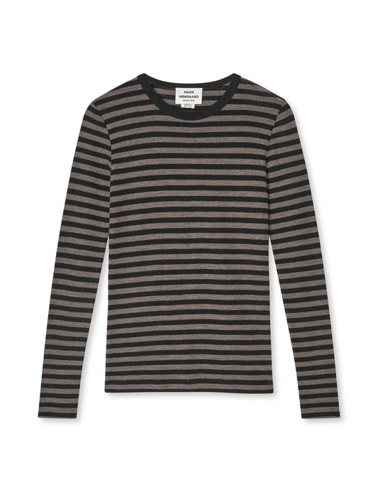 Fine Wool Sharon Knit, Black/Cocoa