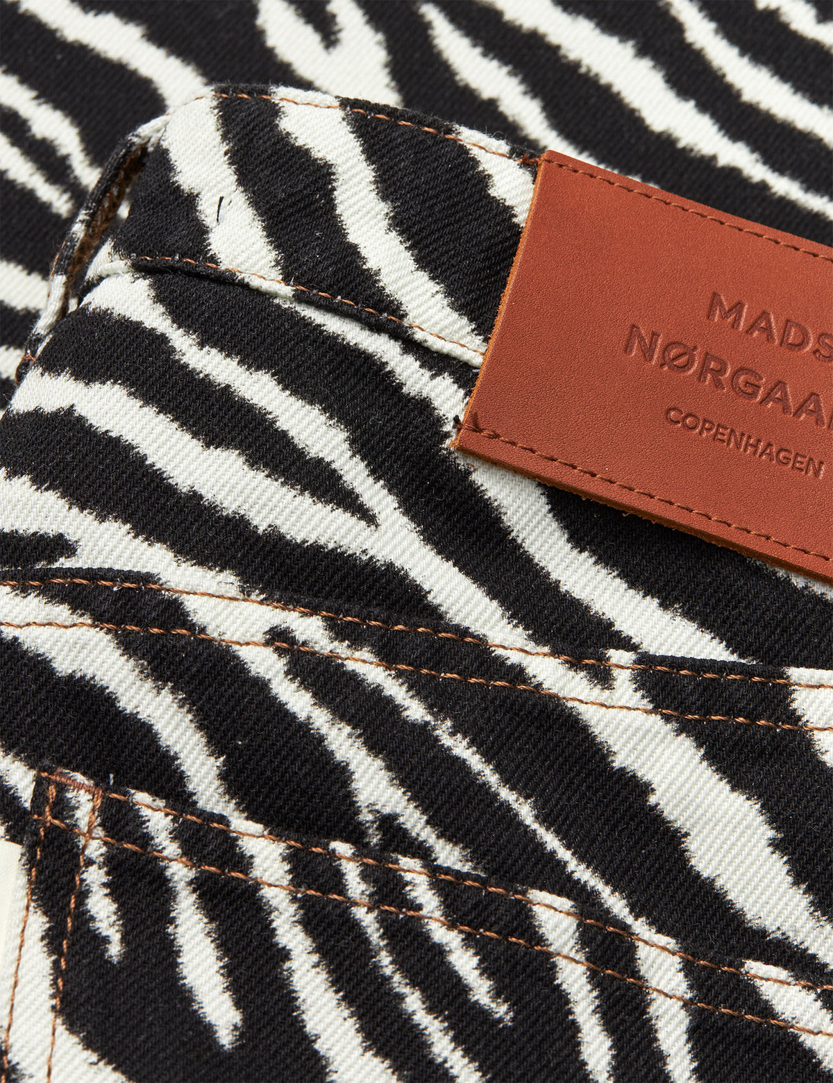 Mock Twill Christel AOP Jeans, Zebra