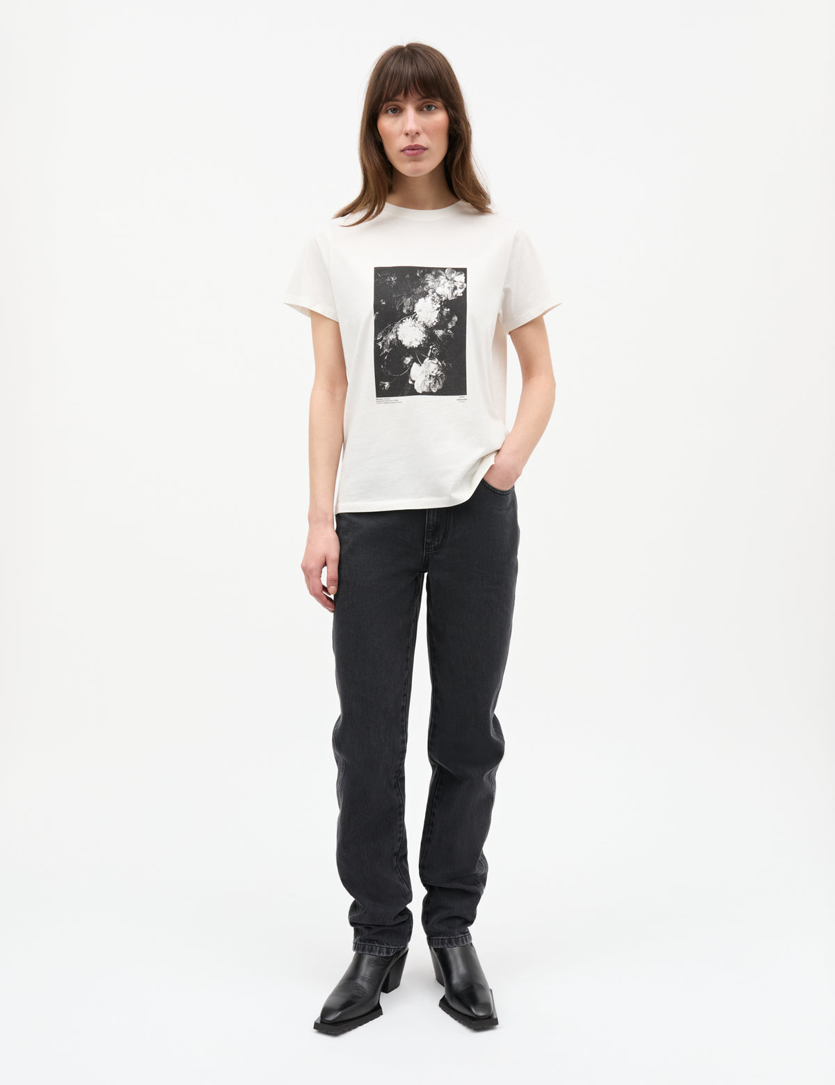 Cotton Jersey Trenda Tee, Snow White
