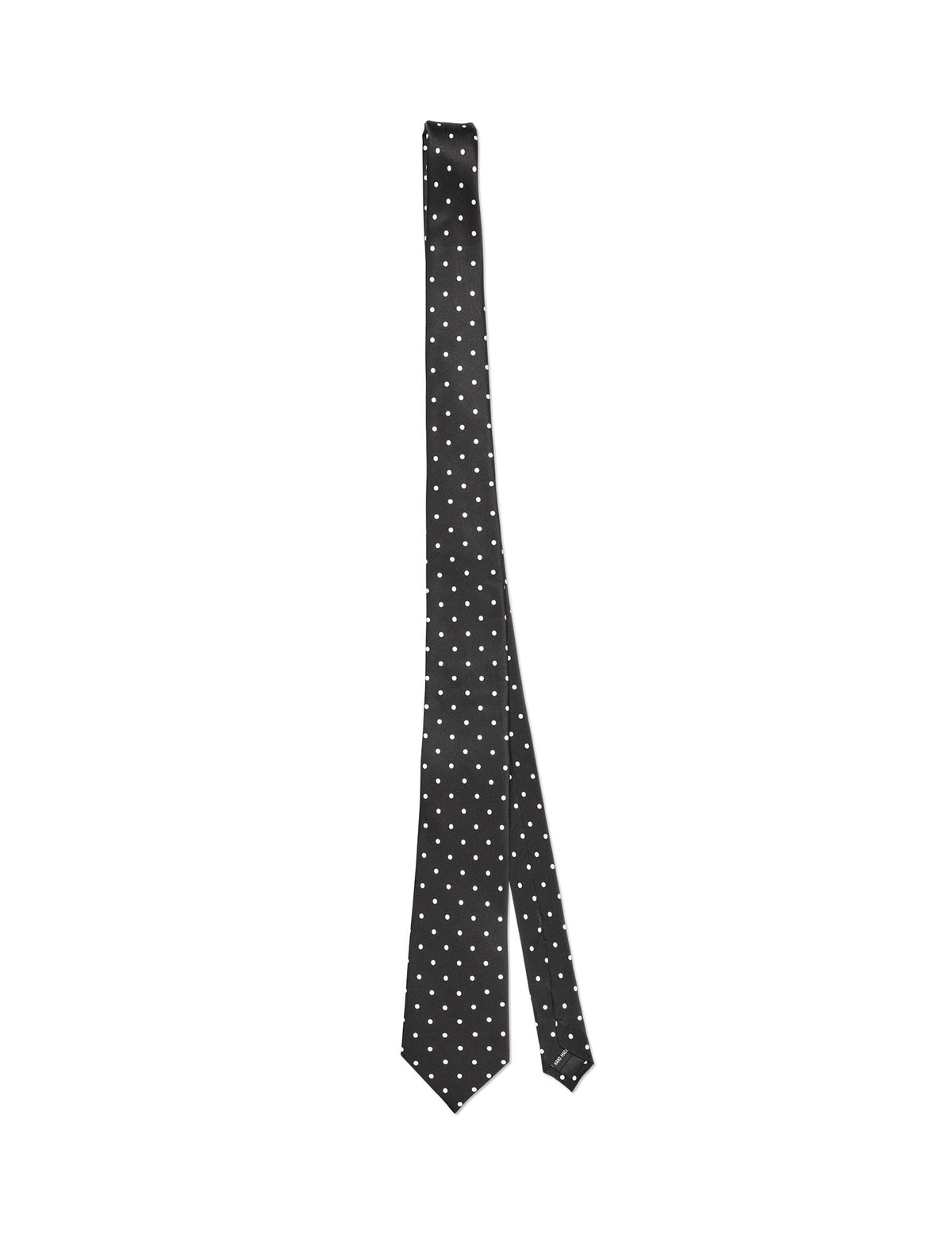 Night Silk Roxy Tie, Black/White Dot