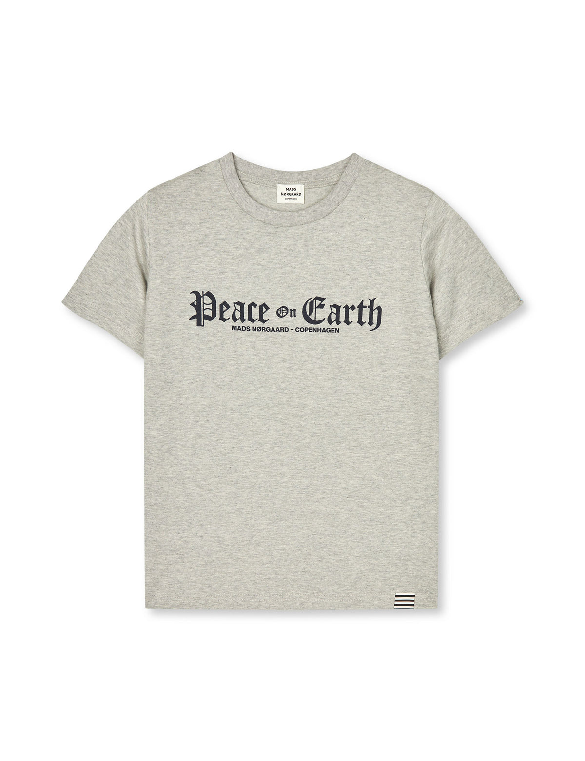 Printed Tee Thorlino Peace Tee, Mid Grey Melange