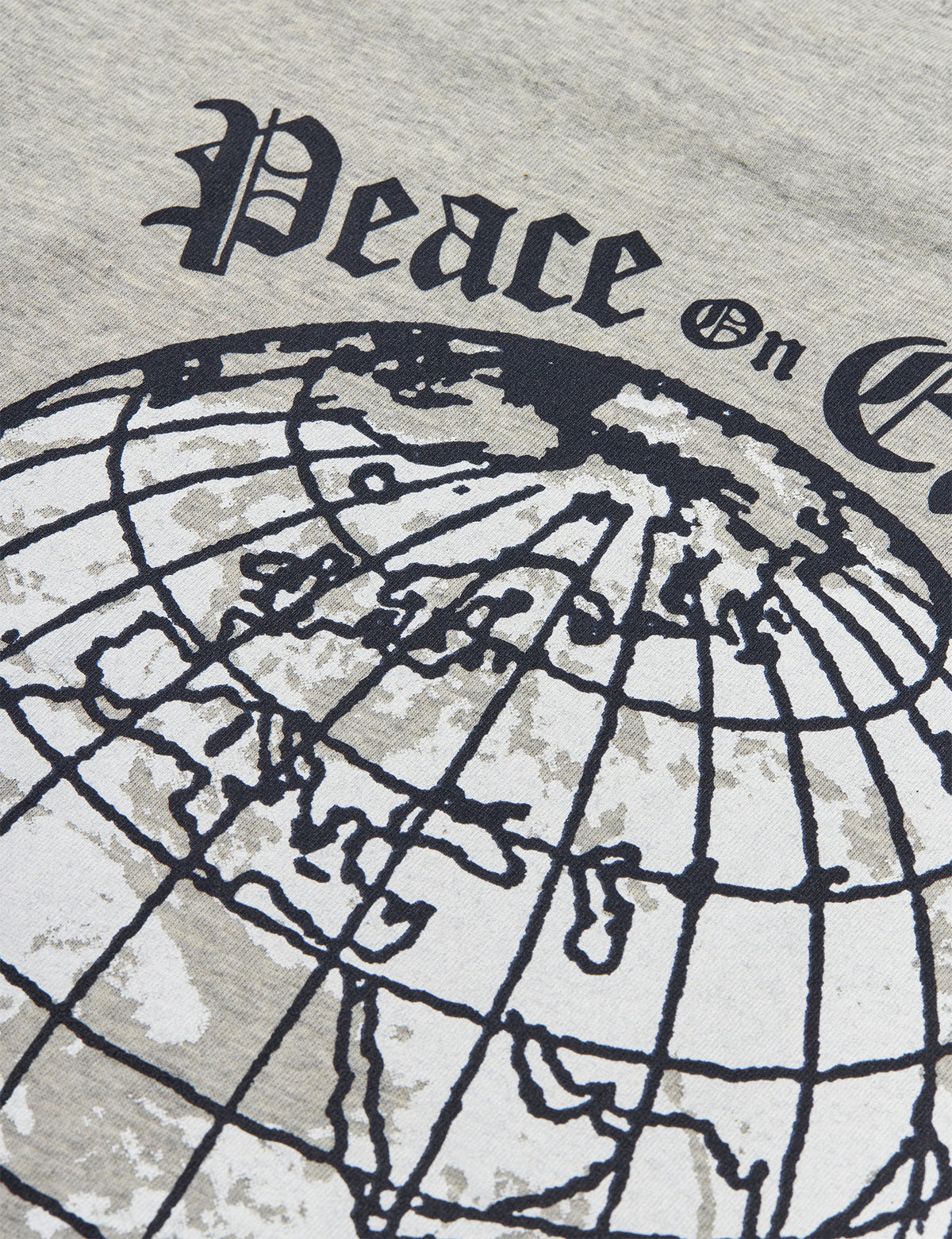 Printed Tee Thorlino Peace Tee, Mid Grey Melange